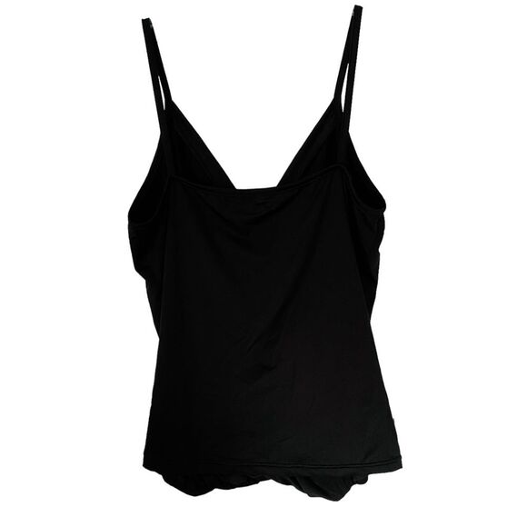 Cheng Xin Black Sleeveless Cross Over Tank Top Size Small - Picture 2 of 6